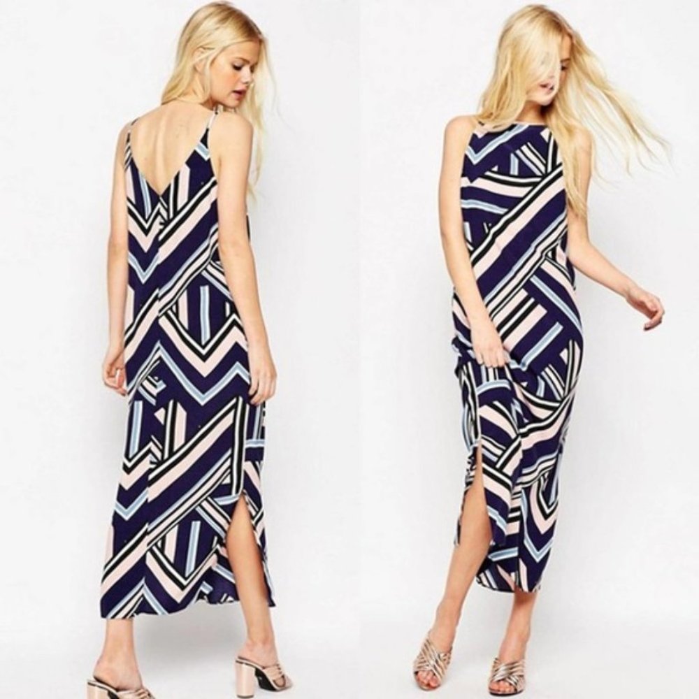 ASOS City Maxi Dress in Geo Print
